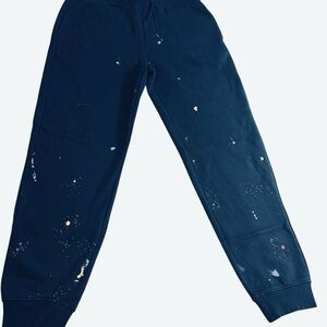 Polo by Ralph Lauren Kids Navy Joggers with Paint Splatter
